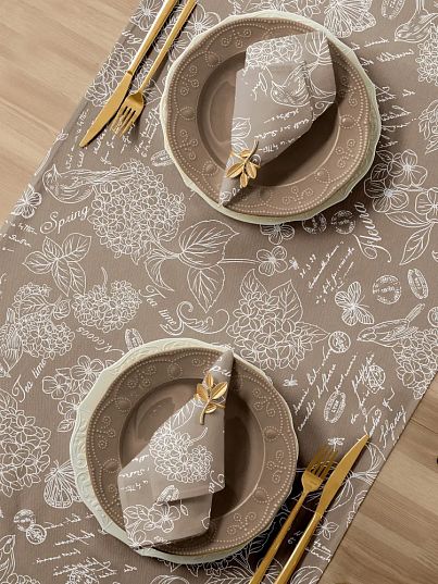 Комплект салфеток рогожка 32х32 см (6 шт.) "Жозефина", Mia Cara