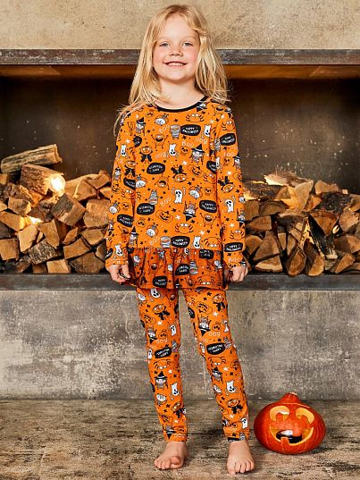 Пижама Halloween Оранжевый Рисунок, Juno