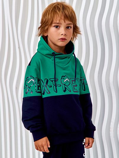 Худи с воротником-хомут "ROBOREX", темно-синий, Juno Худи с воротником-хомут "ROBOREX", темно-синий, Juno