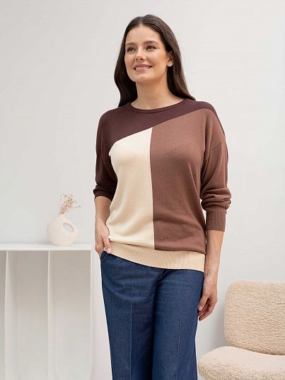 Джемпер "Diamond Shine", шоколадный, BeGood