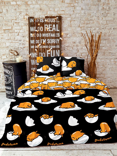 Постельное бельё Непоседа Gudetama Black