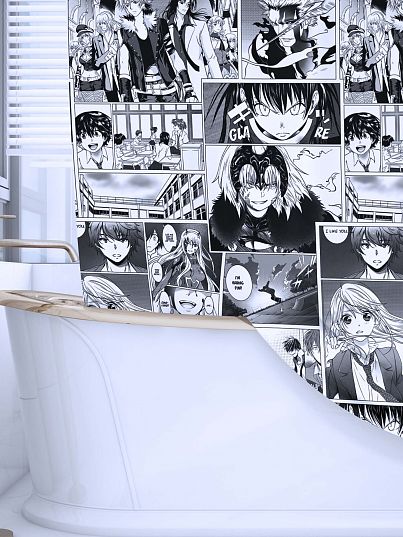 Штора для ванной Crazy Getup Manga Anime