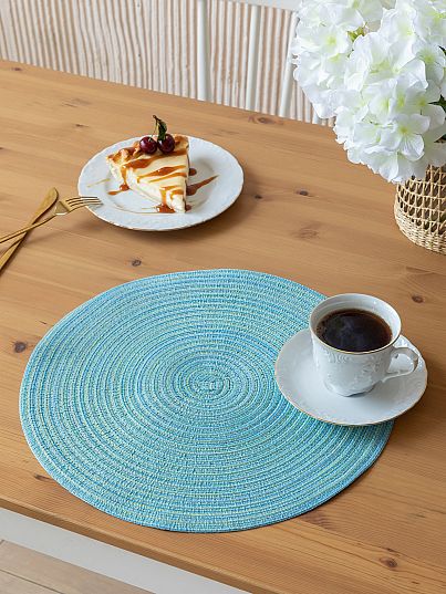 Комплект плейсматов "Mia Cara" light blue D38 (4 шт.)