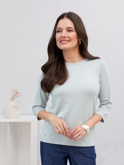 Джемпер "Diamond Shine", серо-голубой, BeGood