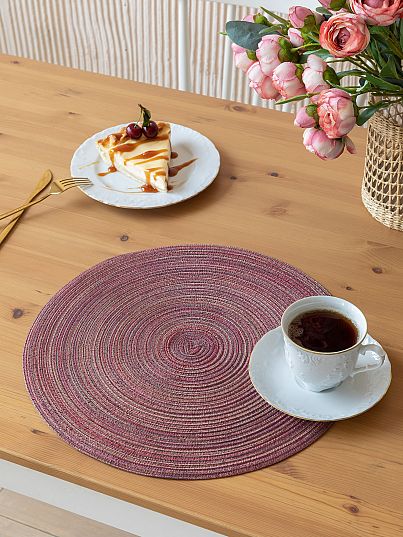 Комплект плейсматов "Mia Cara" red D38 (4 шт.)