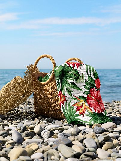 Полотенце Mia Cara Red Hibiscus Полотенце Mia Cara Red Hibiscus