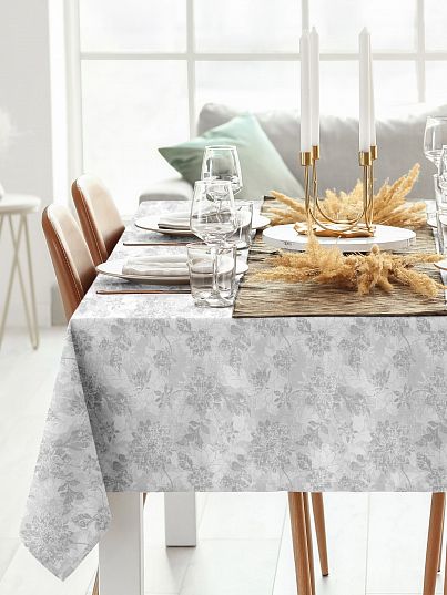 Скатерть Унисон Grey jacquard