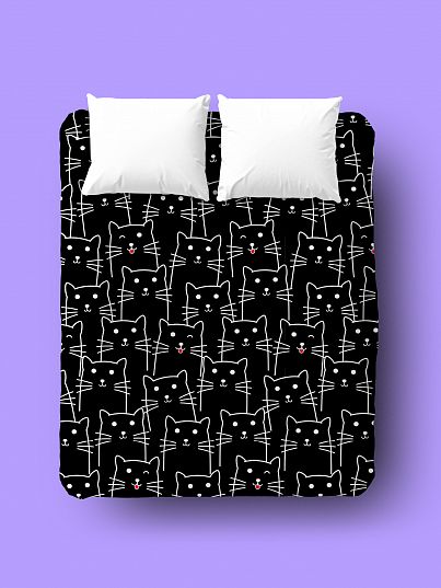 Простыня Black cats, Crazy Getup