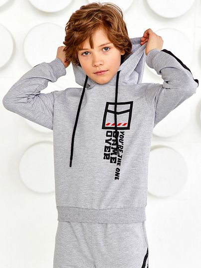 Худи / толстовка GAME BOY Серый меланж, Juno Худи / толстовка GAME BOY Серый меланж, Juno