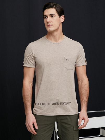 Футболка Safari, Бежевый меланж, BeGood