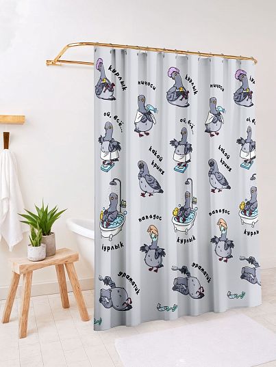 Штора Crazy Getup Голубь