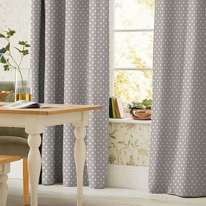 Штора рогожка "Горох", Mia Cara