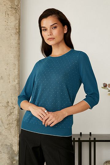 Джемпер женский Frozen Mist синий, BeGood