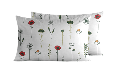 Комплект наволочек Унисон Цветущий Белый