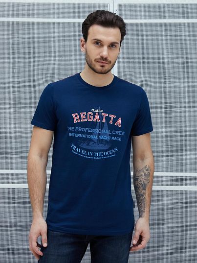 Футболка "Cruise", темно-синий, BeGood