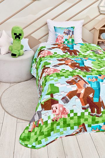 Покрывало стеганое "Minecraft", Juno