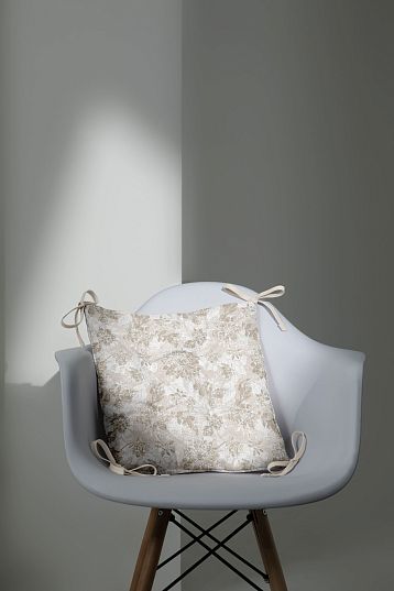 Подушка на стул Унисон Бежевый жаккард