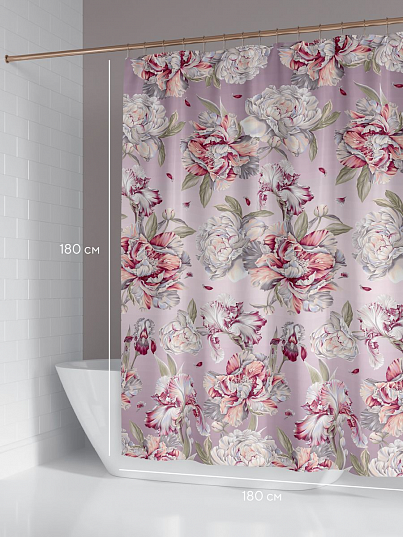 Штора для ванной "Mia Cara" Peony
