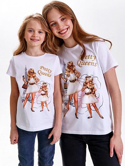 Футболка "Family look", белый, Juno