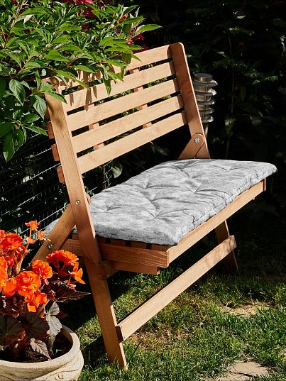 Подушка на скамью Унисон Grey jacquard