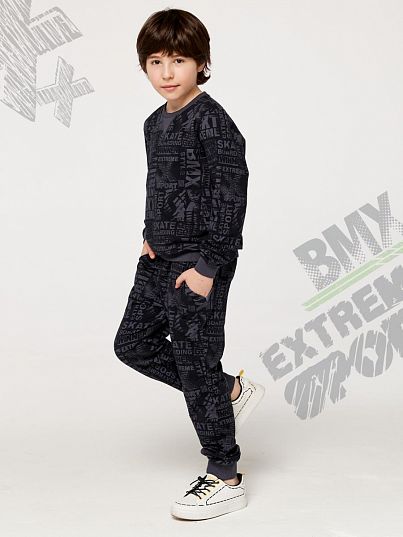 Брюки Bike Riders Серо-синий Рисунок, Juno