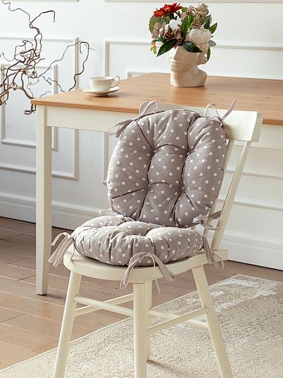 Комплект подушек на стул с тафтингом "Горох", Mia Cara