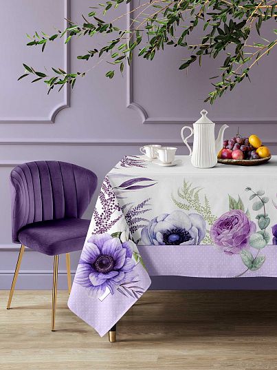 Скатерть рогожка "Виолет", Mia Cara