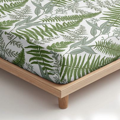 Простыня на резинке Унисон Папоротник