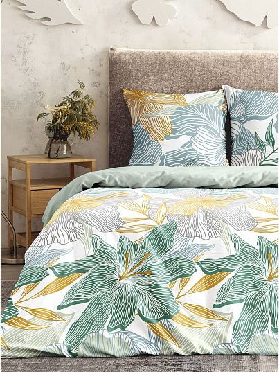 Постельное бельё Унисон Linear flowers